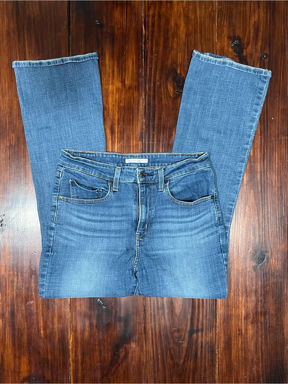 Levi’s 725 High Rise Bootcut Jeans Women’s 31 Blue Stretch Denim 31x30